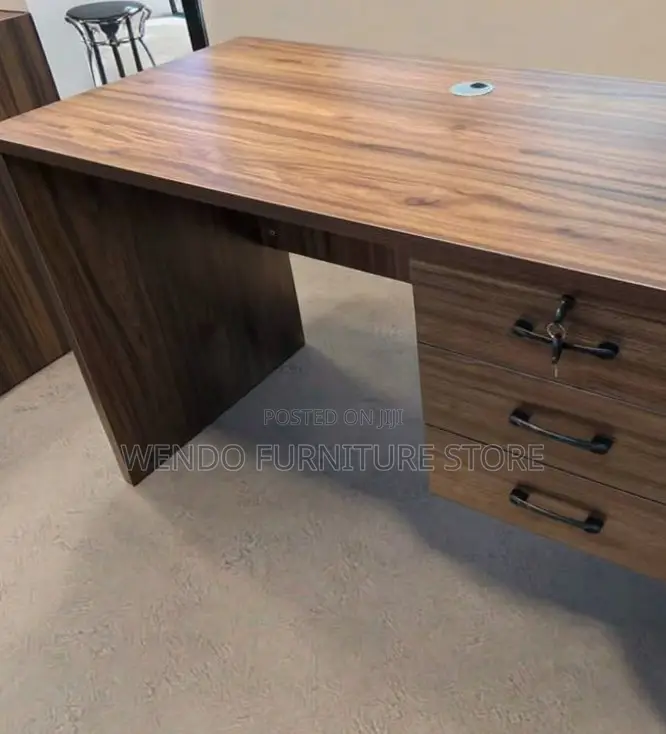 Office Table; 1 Meter Home Office Clerical Desk With Storage Drawer