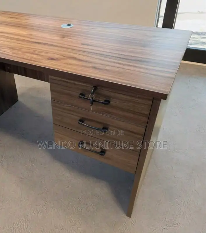 Office Table; 1 Meter Home Office Clerical Desk With Storage Drawer