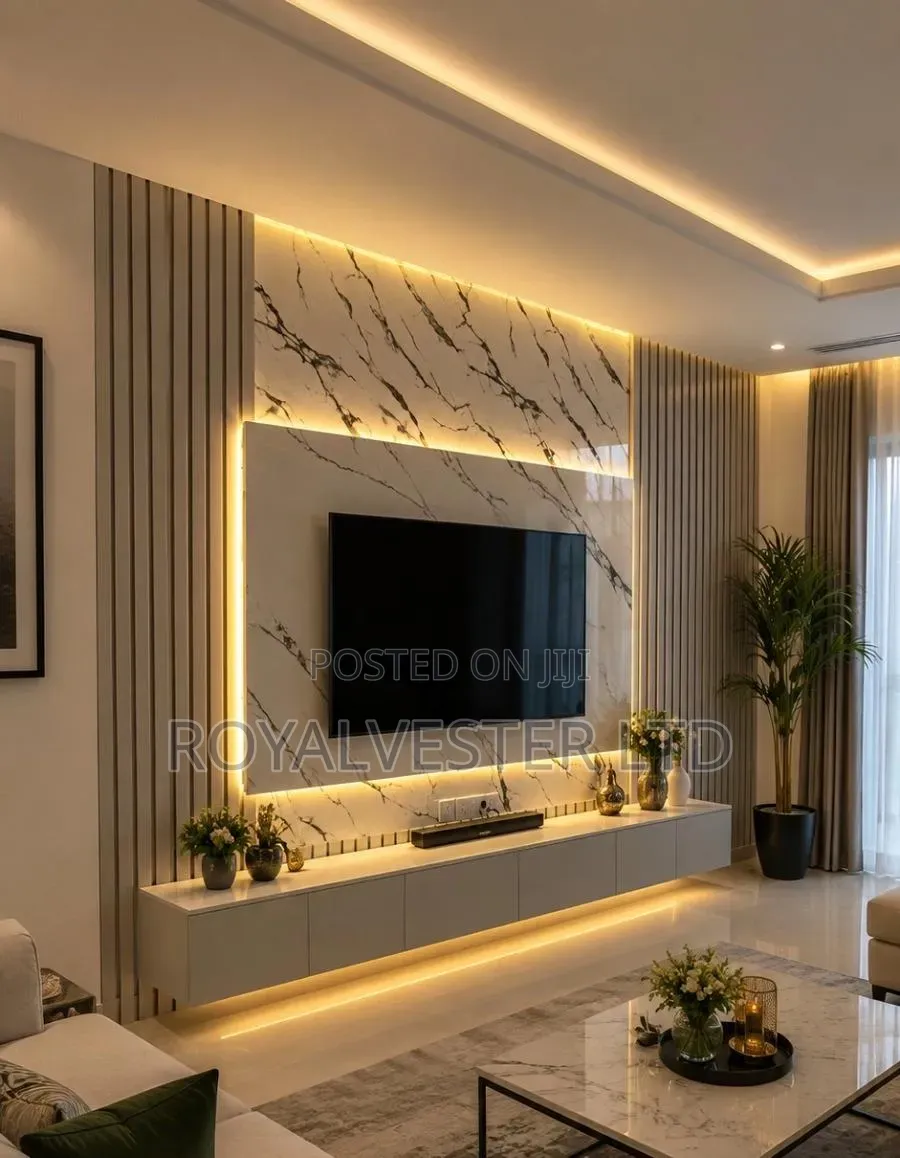 Gypsum Ceiling Installation.