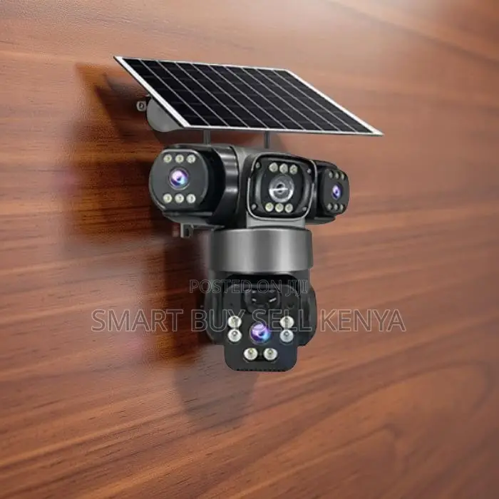 Full Color Night Vision 4g PTZ Three Lens Security Solar Camera