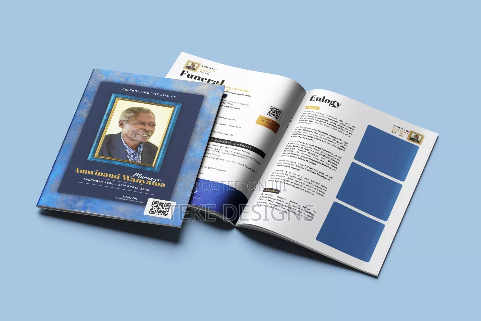 Euology Design and Printing Services