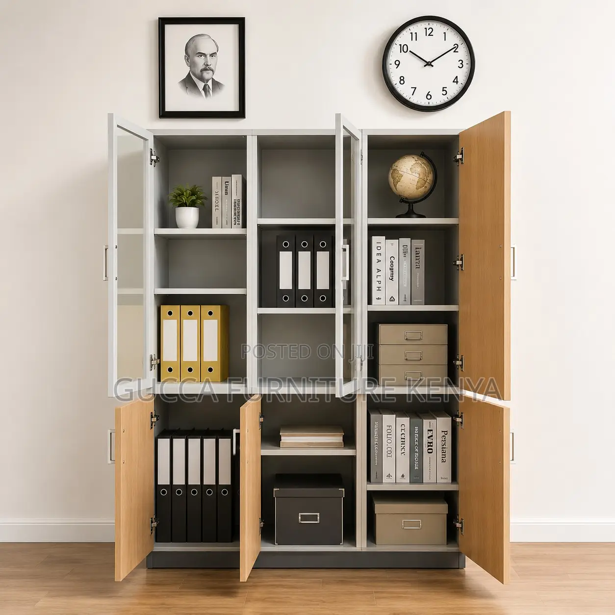 Executive 3-Door Office Cabinet