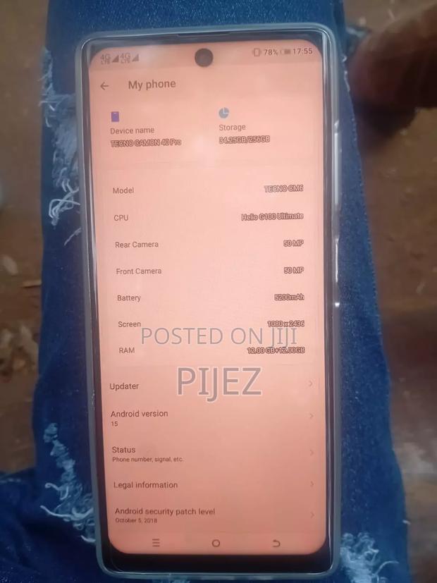 Tecno Camon 40 Pro 4G 256 GB Green - thumbnail 3