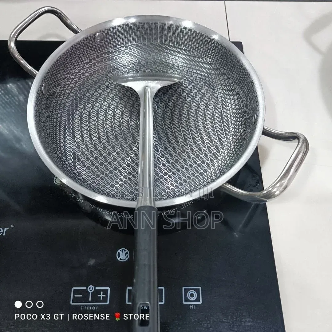 2 Handle Honeycomb Pan