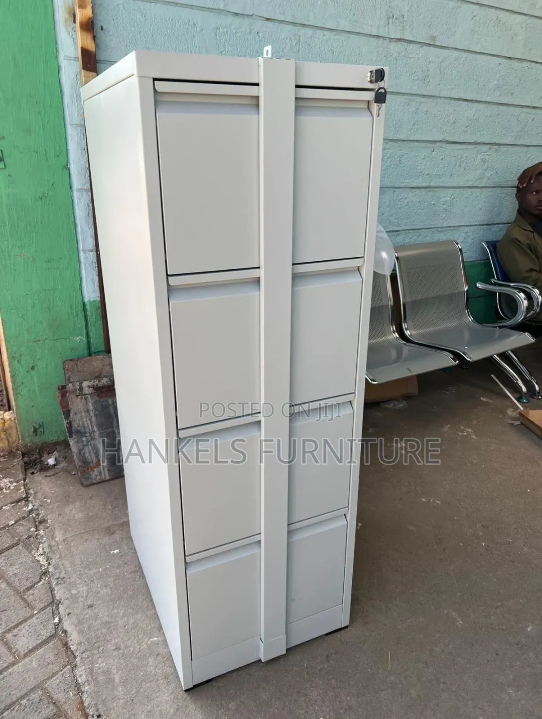 4 Drawer Cabinet With Security Bar – Heavy Duty Document Storage Unit