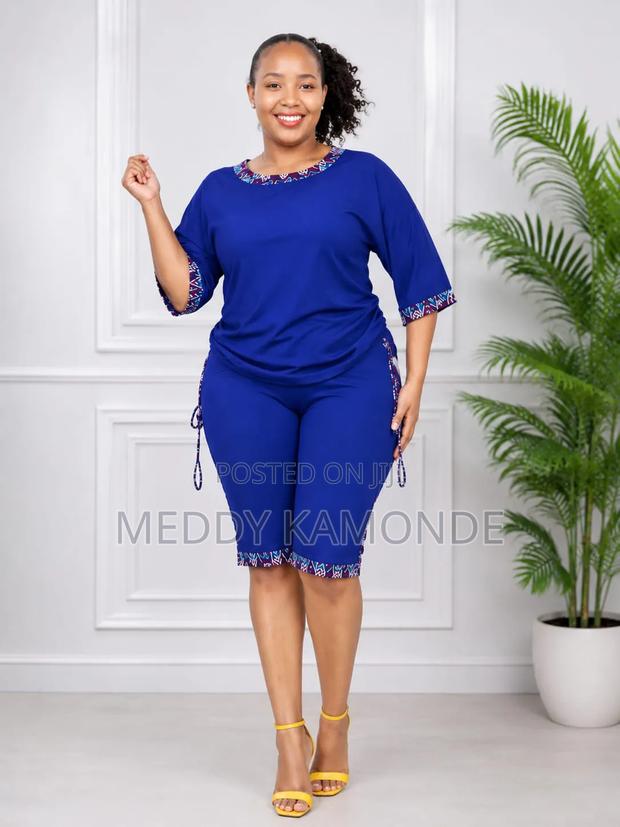 Maroon African Short Set - thumbnail 4