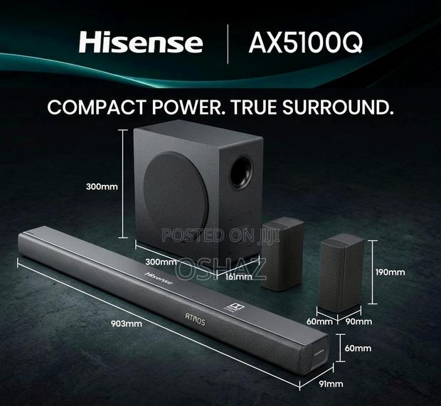 Hisense 580w Soundbar Ax5100q - thumbnail 2