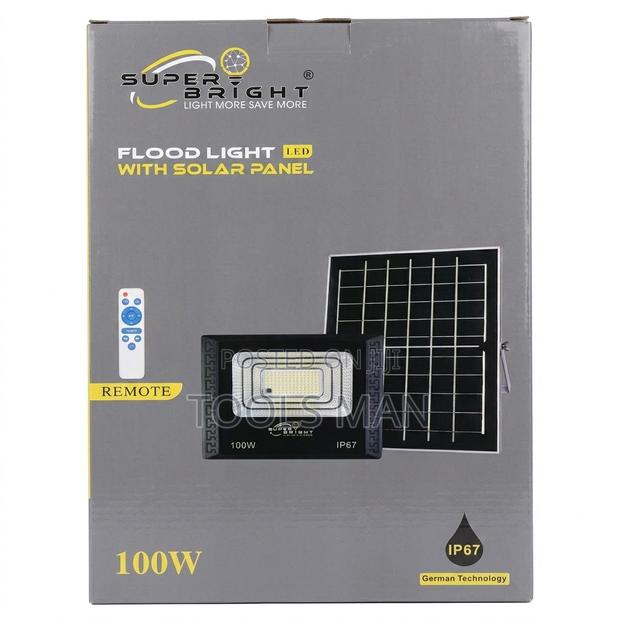 100w Superight Solar Flood Light Ip67 Waterproof – Zero Power Bills!