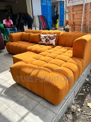 Furniture Lshape Bubble Orange