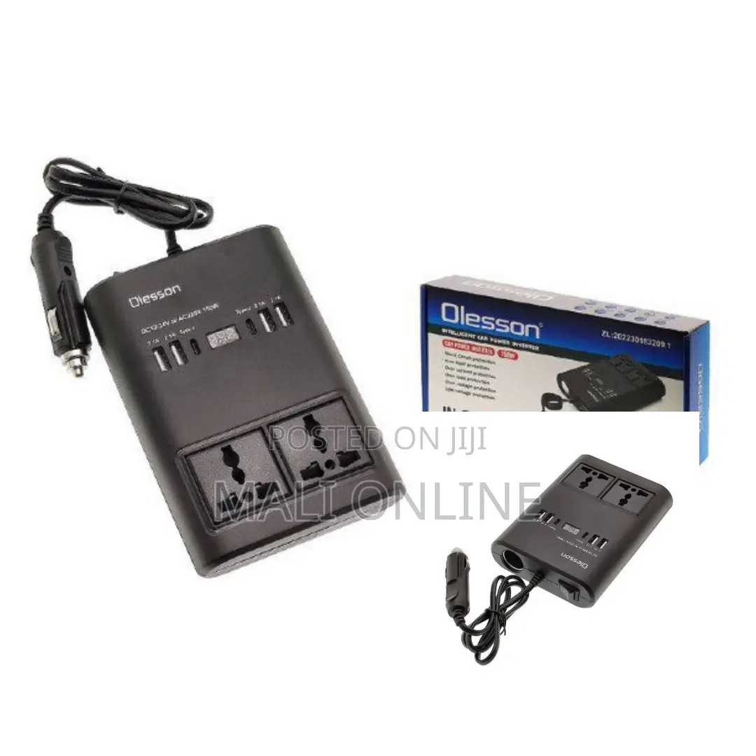 150w Pure Sine Wave Power Inverter Dc to 220v Converter With LCD Displ