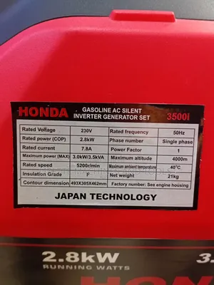 Honda 3.5kva Petrol Silent Inverter Generator