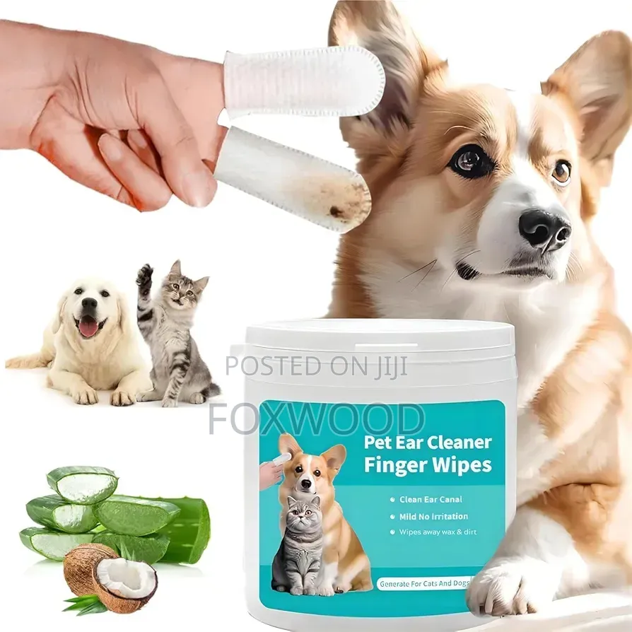 Pet Ear Cleaner Finger Wipes