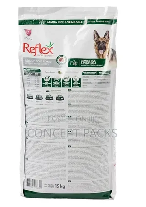 Reflex Adult Dog Food Lamb and Rice Vegetable 15 Kg