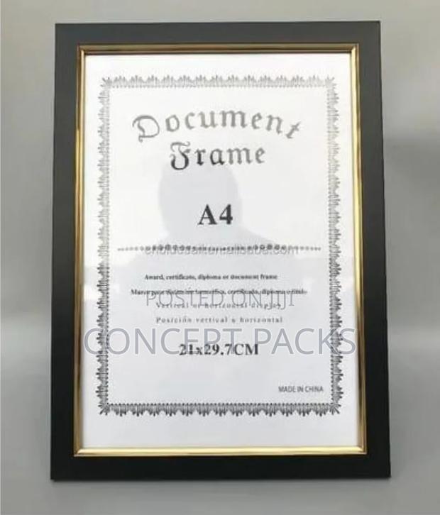A4 Document Frame - High Quality Wood, Glass Front