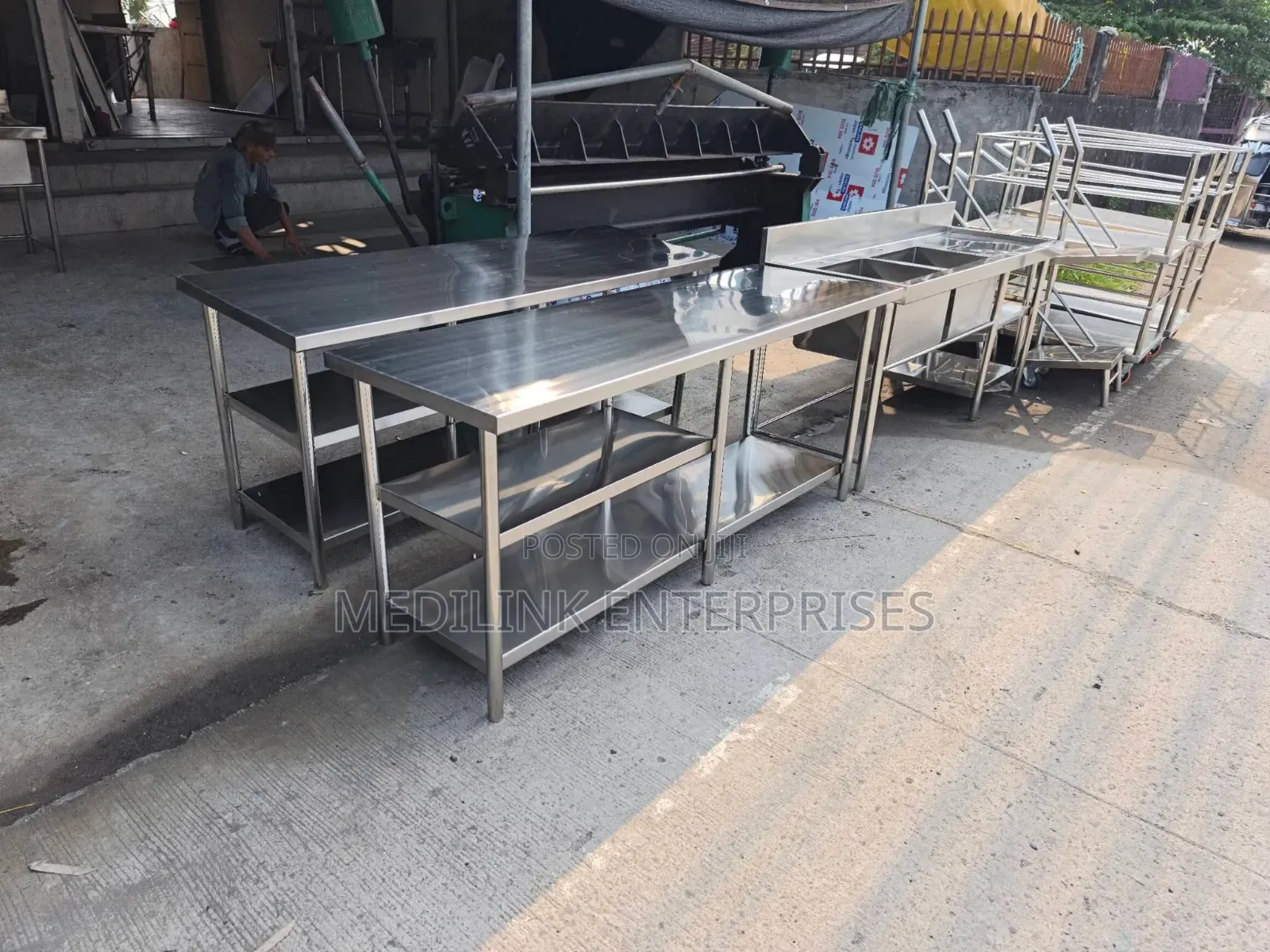 6ft Modern Ss 304 Customized Packaging Tables