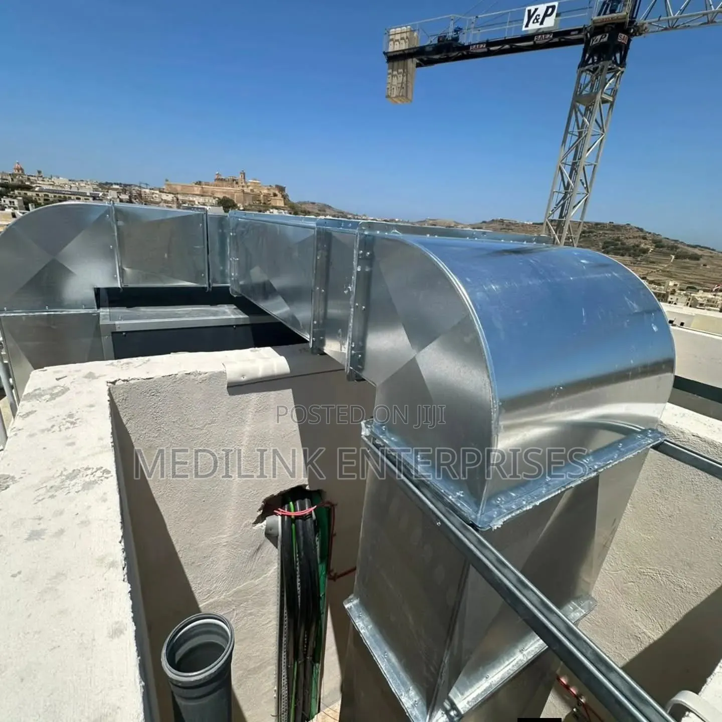 Modern Stainless Galvanized Hood Installation