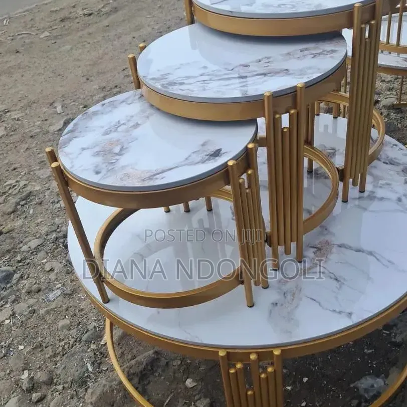 4pc Combo Pure Marble Nesting Table