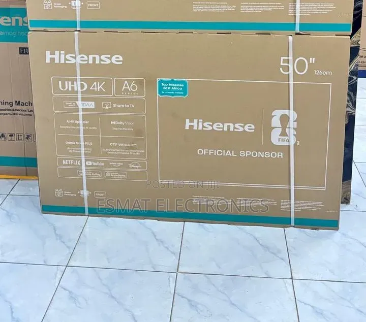 Hisense 50-Inch Smart Uhd Frameless Tv (A6 Series)