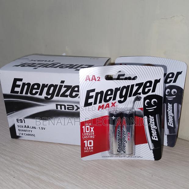 Aa Energizer Batteries (Two Pack) 1.5 V