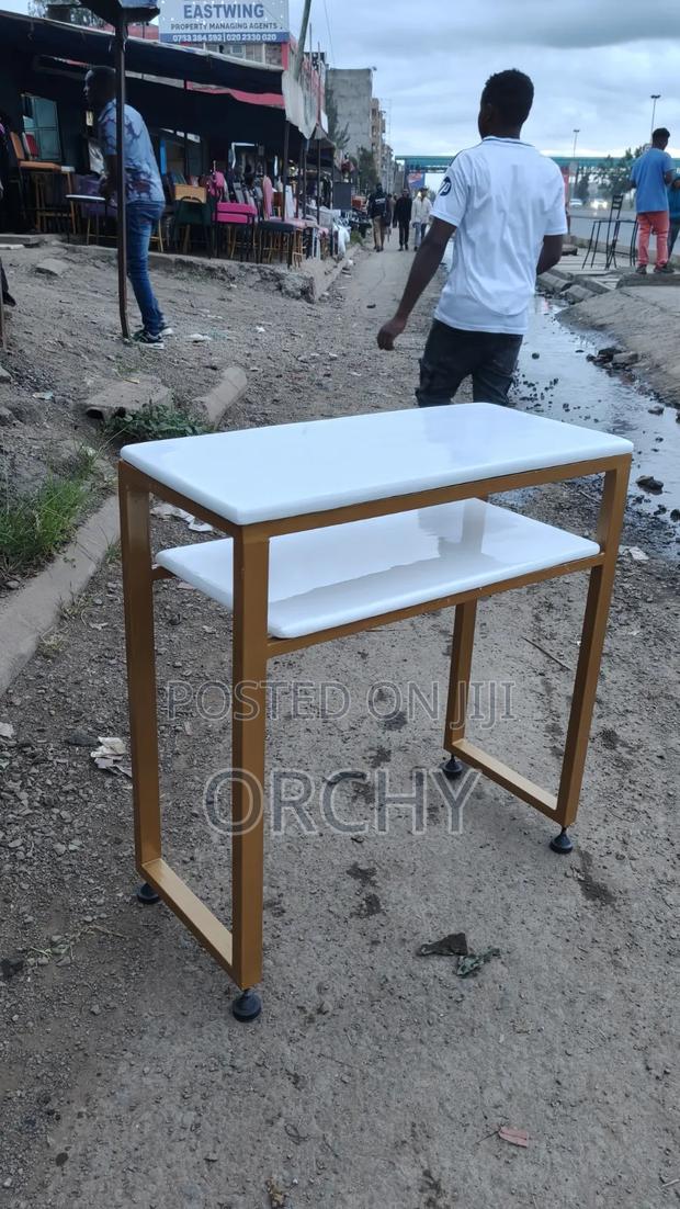 Marble Top Manicure Table