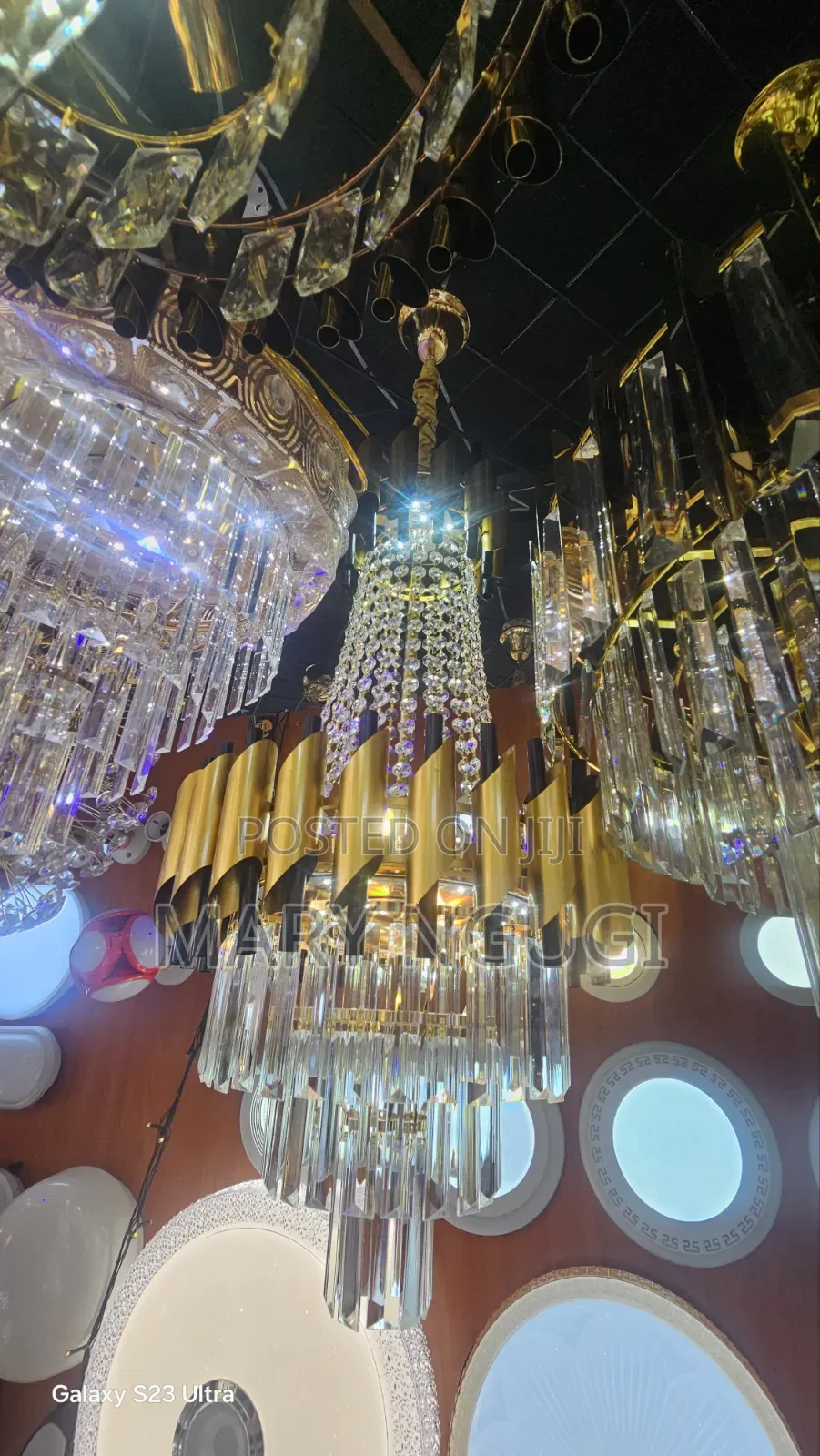 Crystal High Ceiling Chandelier