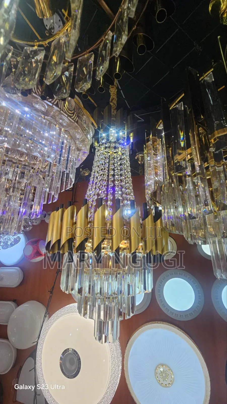 Crystal High Ceiling Chandelier