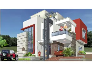 Flat Hidden Roof House Plan