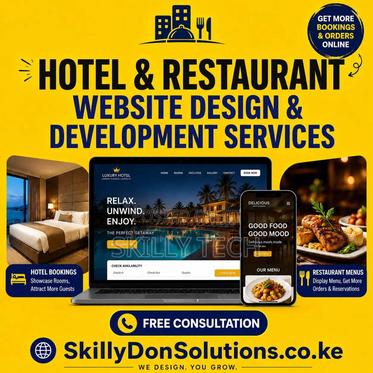 Hotel Restaurant Website Development Services
