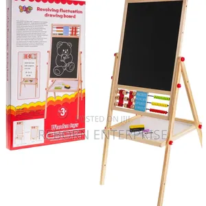Double Sided Wooden Drawing Blackboard