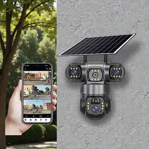 Professional Grade Two-way Audio 4g Ptz Three Lens Solar Camera