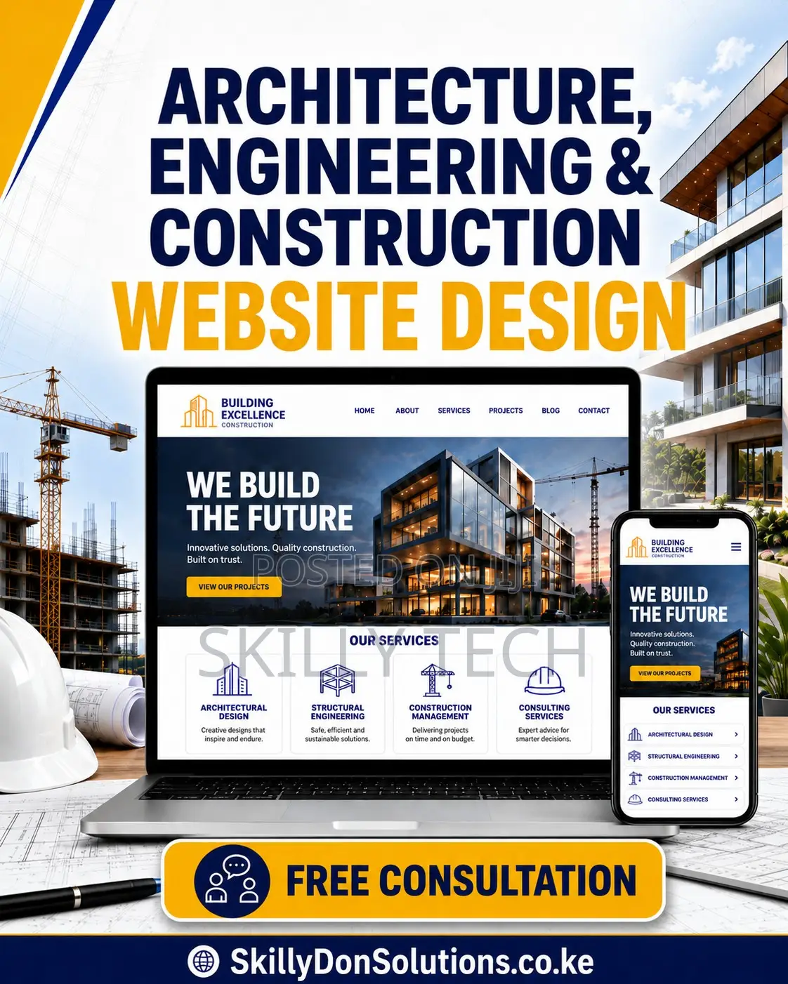 Architecture, Engineering Construction Website Design