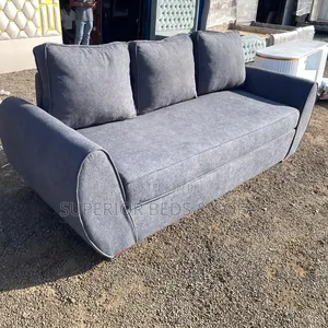 Grey 3 Seater Sofa Comes With Cushions