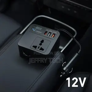 Lerxi 120w Car Power Inverter – 12v Dc to 220v Ac With Usb Pd Qc 3.0