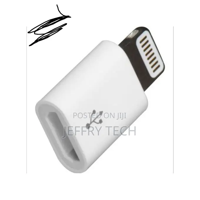 Micro Usb Otg to Lightning Adapter - Data Transfer for iPhone