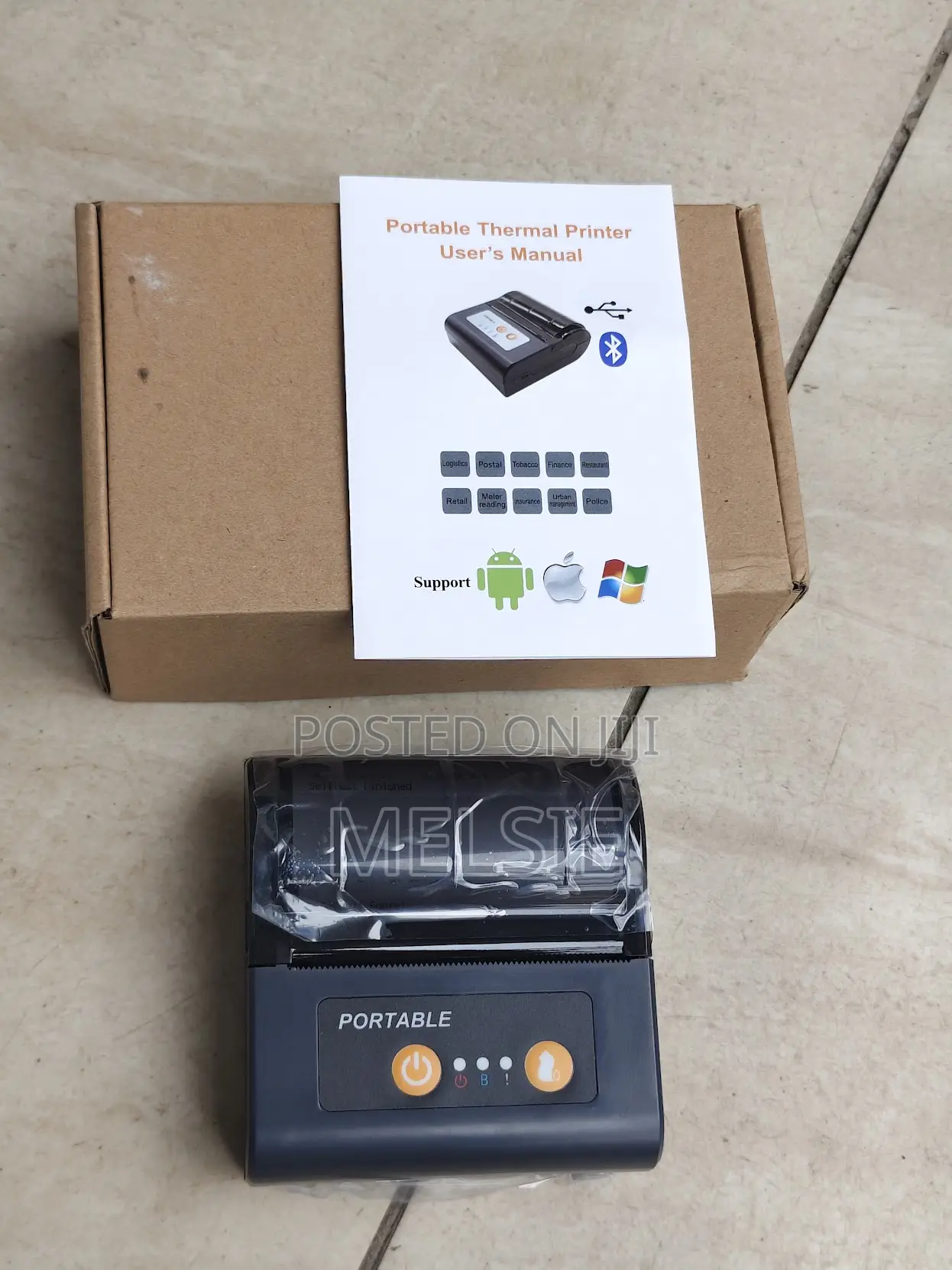 80mm Bluetooth Thermal Receipt Printer Portable Pos