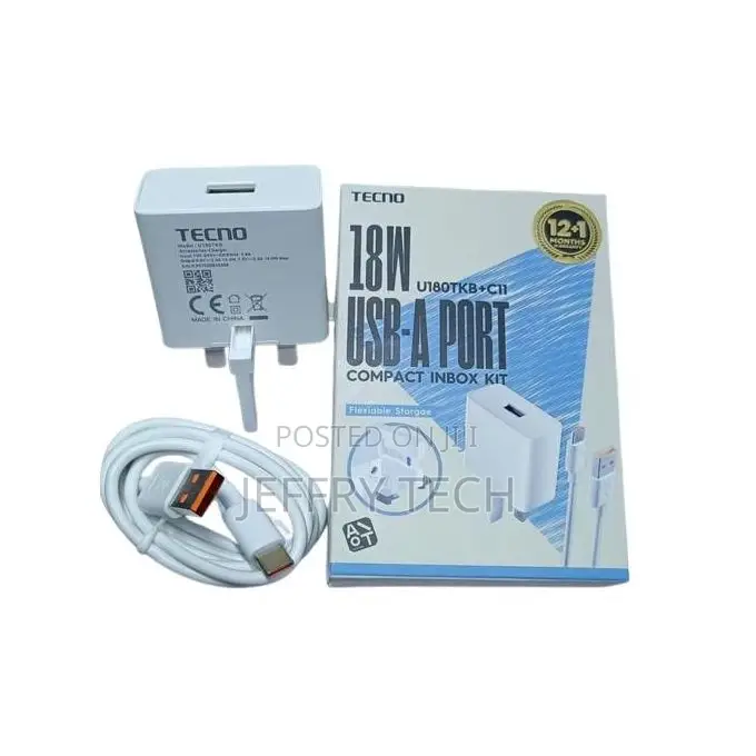 18w Fast Charger With Type-C Cable 2x Faster Usb-a Phone Charging Adap