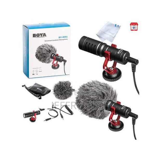 Boya by-Mm1 Cardioid Microphone - Compact, Plug Play, Compatible Wit