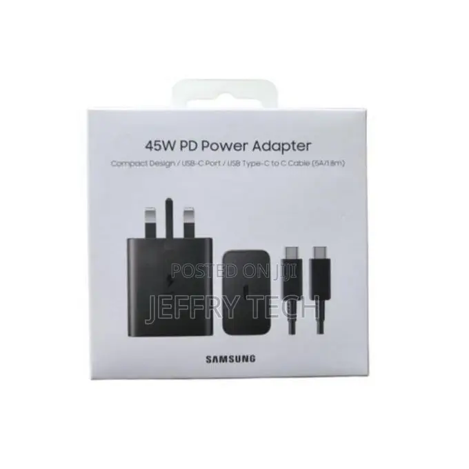 45w Fast Charger With Usb-C to Usb-C Cable Super Fast Charging 2.0 Com