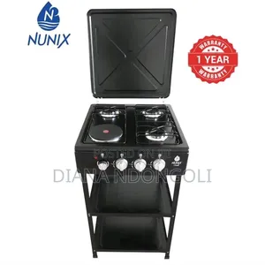 3+1 Electric Nunix Standing Cooker With Shelves