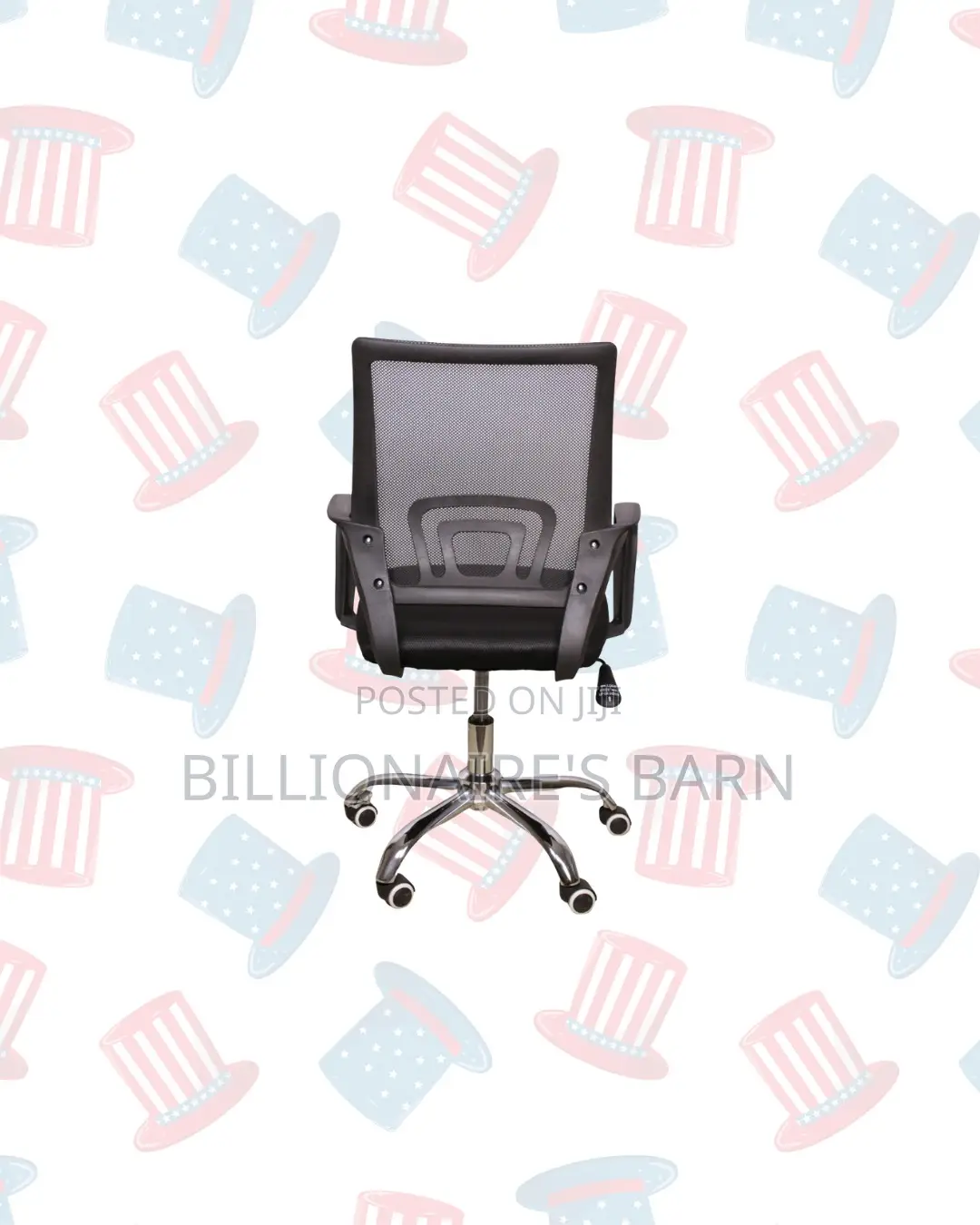 Modern Office Chair Ergonomic Fabric Seat With Lumbar Support
