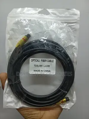 3m Toslink Digital Optical Audio Cable - Black PVC - Male to Male