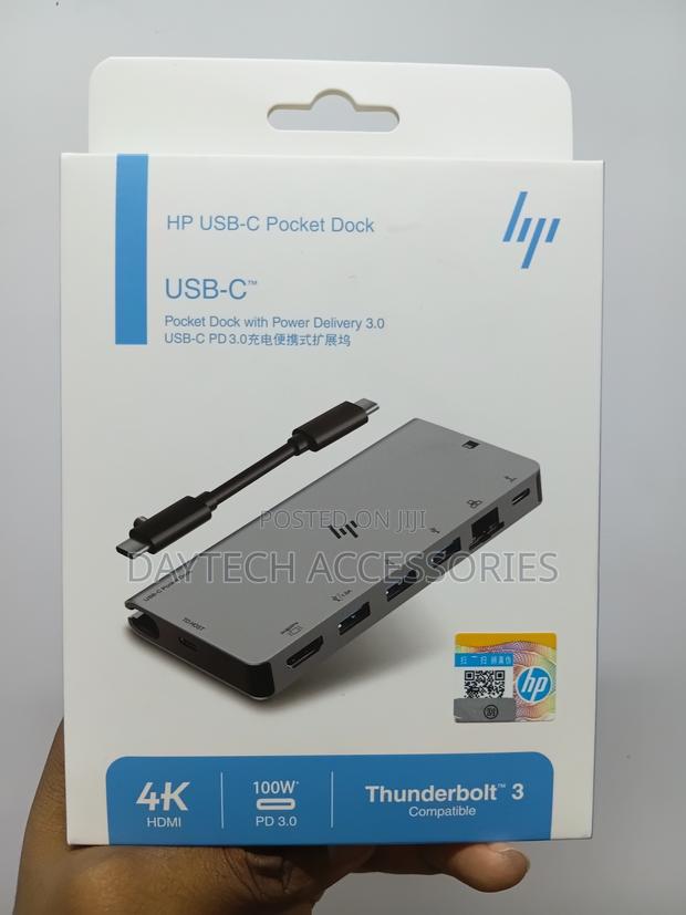 Hp 55f47p3 Type-C Usb 3.0 8-in-1 Multifunctional Docking Station. - thumbnail 2