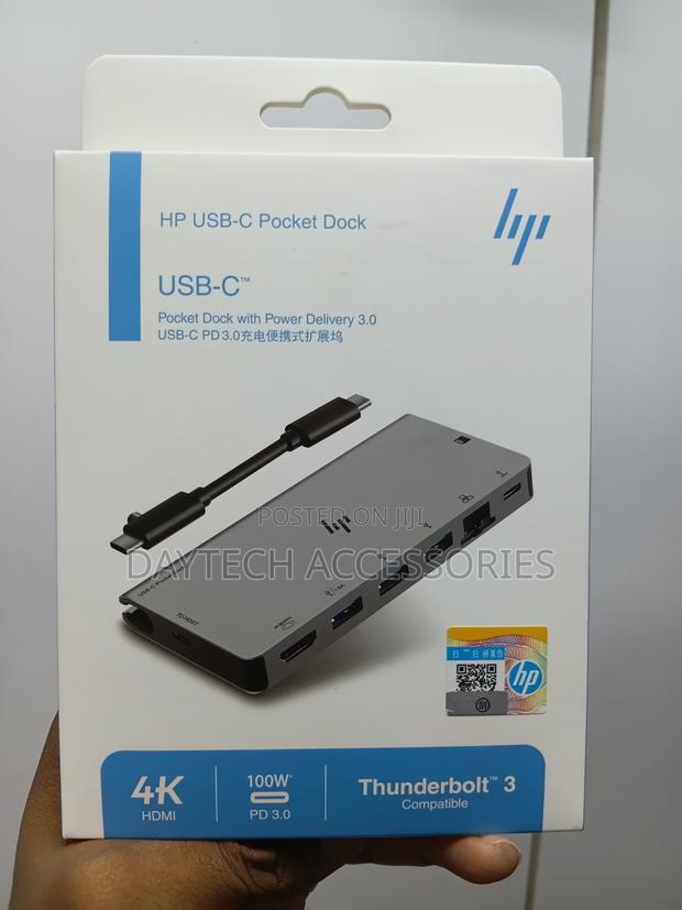 Hp 55f47p3 Type-C Usb 3.0 8-in-1 Multifunctional Docking Station. - thumbnail 3