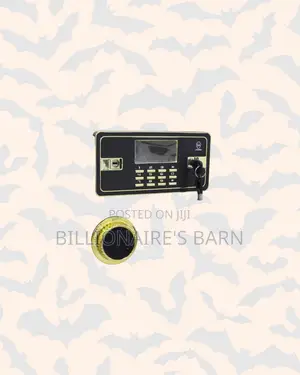Stylish Fireproof Biometric Steel Safe 60kg Dual Alarm Plus Backup Key