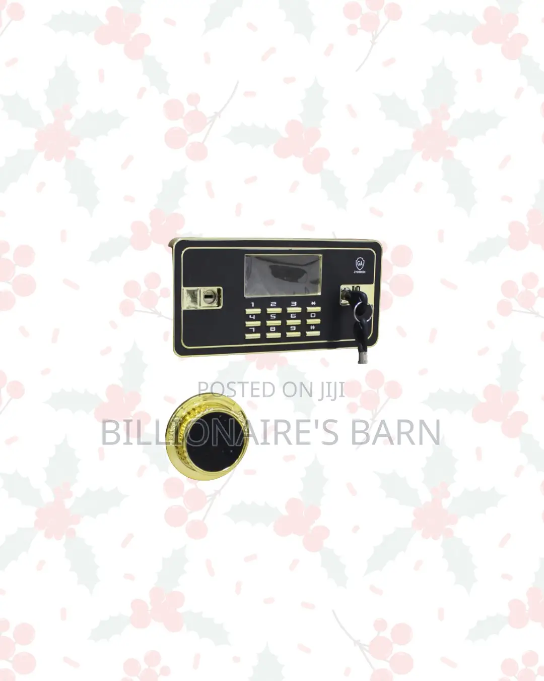 Fireproof Biometric Safe 70kg Programmable Keypad And Dual Alarm Kenya