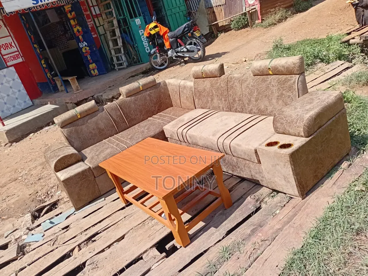 6 Seater L-Shaped Plus Coffee Table