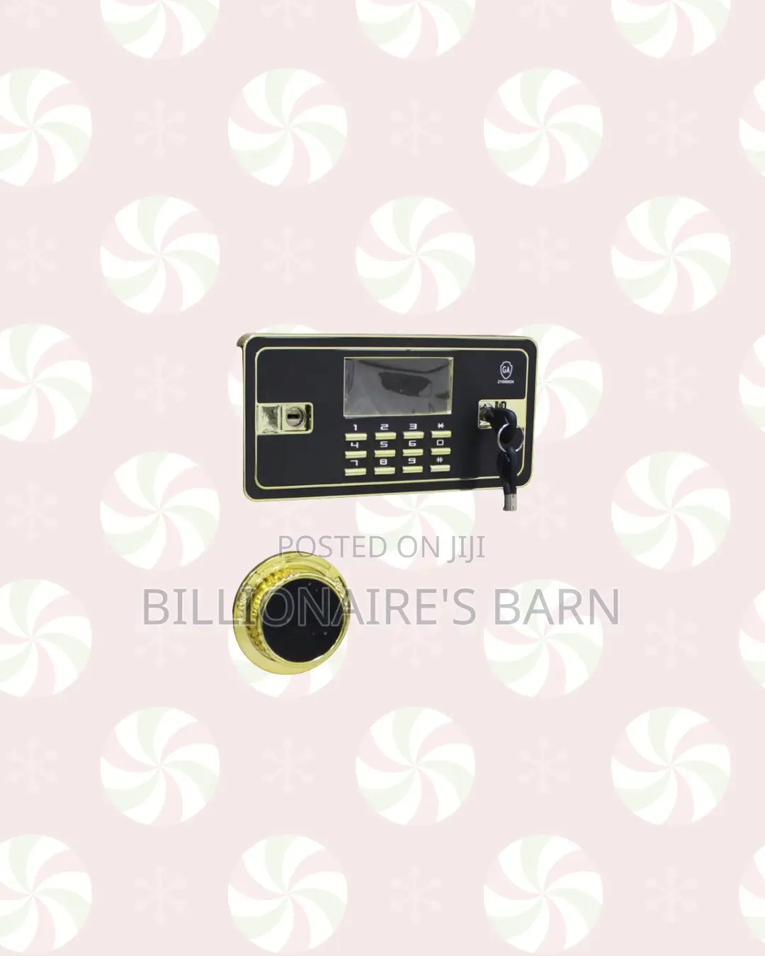 Fireproof Biometric Safe 80 Kg Large Capacity Plus Electronic Keypad