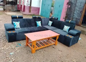 6 Seater L-Shaped Plus Coffee Table