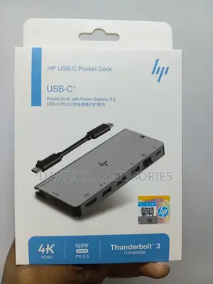 8-in-1 Hp Docking Station Hi Speed Usb-C Pocket Dock.