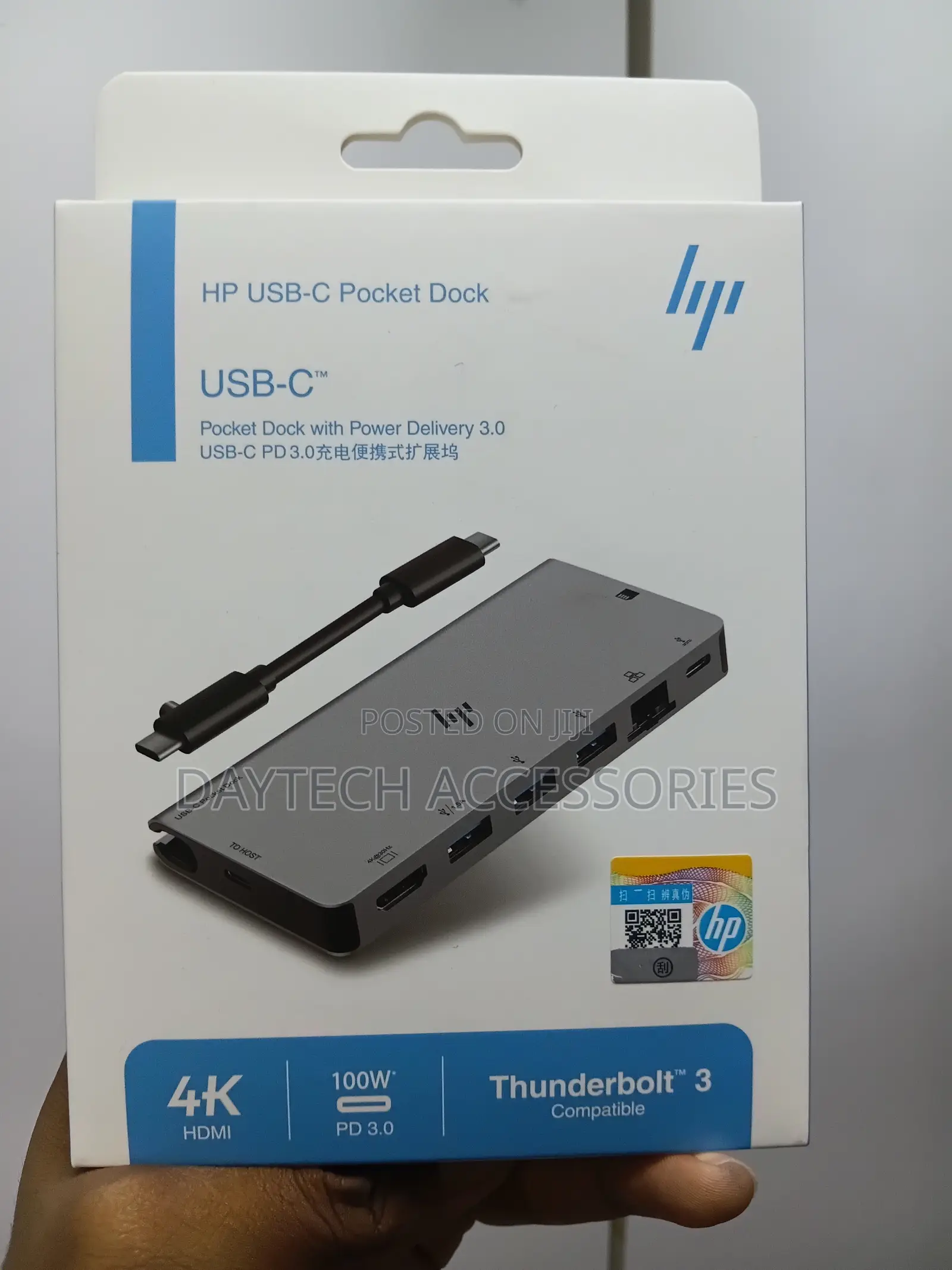 8-in-1 Hp Docking Station Hi Speed Usb-C Pocket Dock.